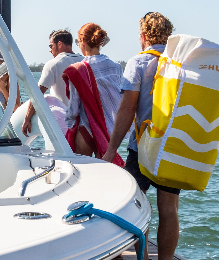 preparing for boat charter adventure